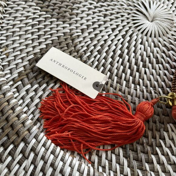 Anthro X Anna Harlow Russo Monogram Crescent Pouch NWT - Picture 3 of 6